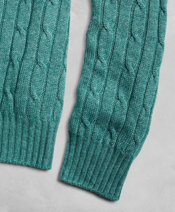 Brooks Brothers Sweaters Golden Fleece 3D Knit Cable Crewneck Sweater Green 8211 Men Brooks Brothers Sweaters Golden Fleece 3D Knit Cable Crewneck Sweater Green 8211 Men