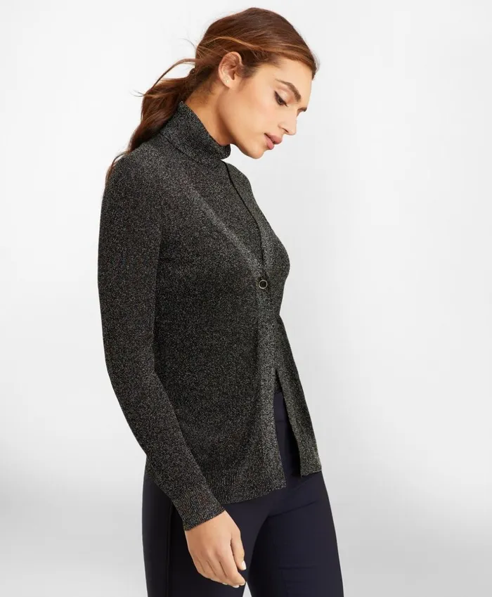 Brooks Brothers Sweaters SparkleKnit Cardigan Black 8211 Women