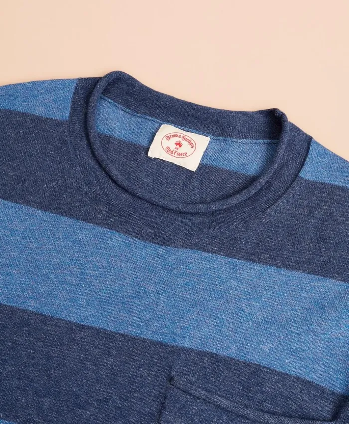 Brooks Brothers Sweaters Striped Cotton Sweater Blue 8211 Men Brooks Brothers Sweaters Striped Cotton Sweater Blue 8211 Men