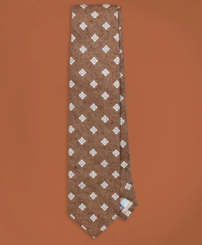 Brooks Brothers Ties Golden Fleece Neat Silk Tie Brown 8211 Men
