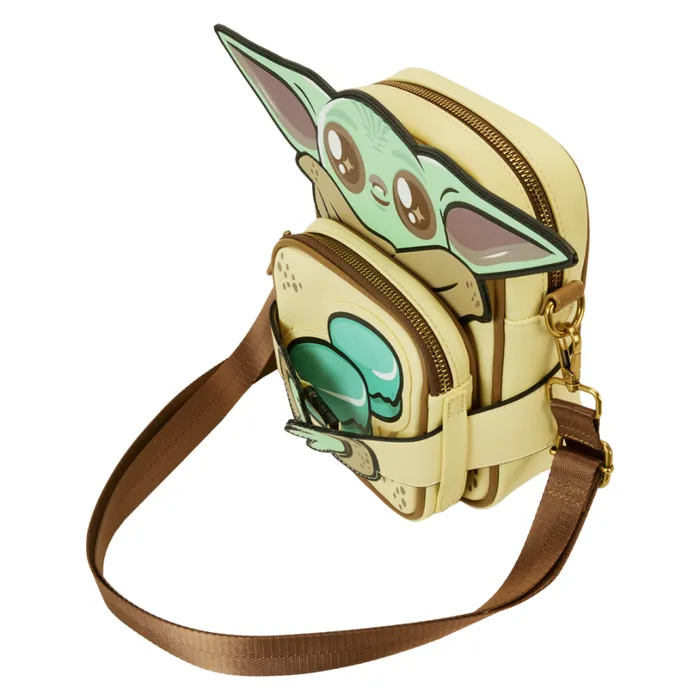 C2E2 Limited Edition The Mandalorian Grogu Crossbuddies Cosplay Crossbody Bag With Coin Bag Unisex Loungefly Crossbody Bags C2E2 Limited Edition The Mandalorian Grogu Crossbuddies Cosplay Crossbody Bag With Coin Bag Unisex Loungefly Crossbody Bags