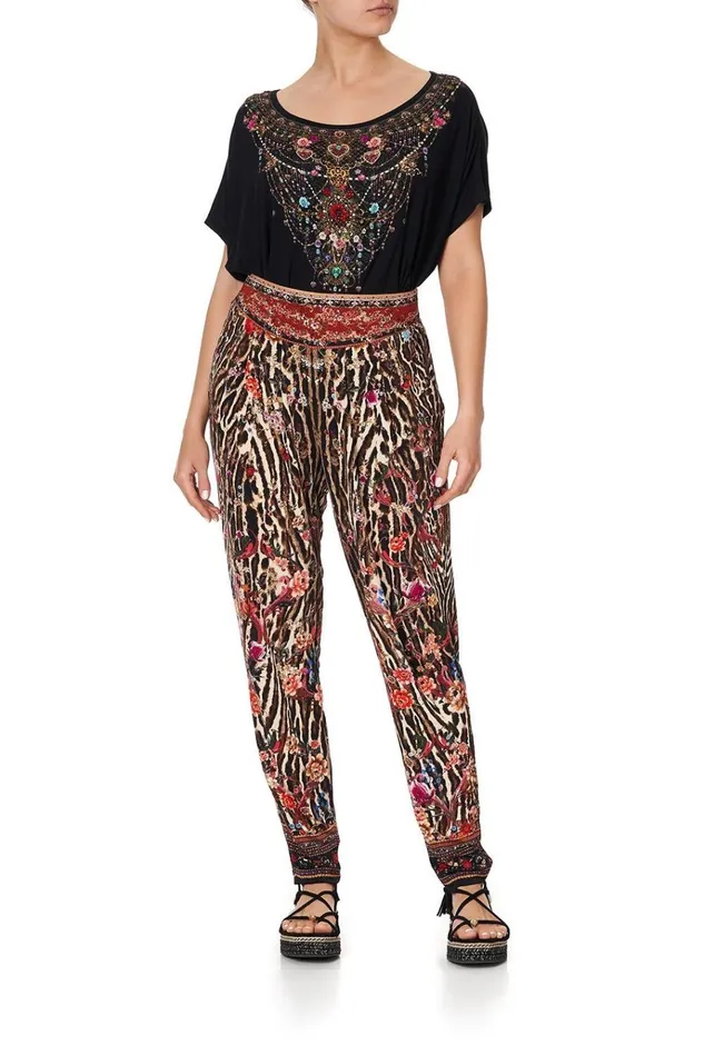 Camilla Extended Sizes Women Harem Pants With Front Pleats Liv A Little