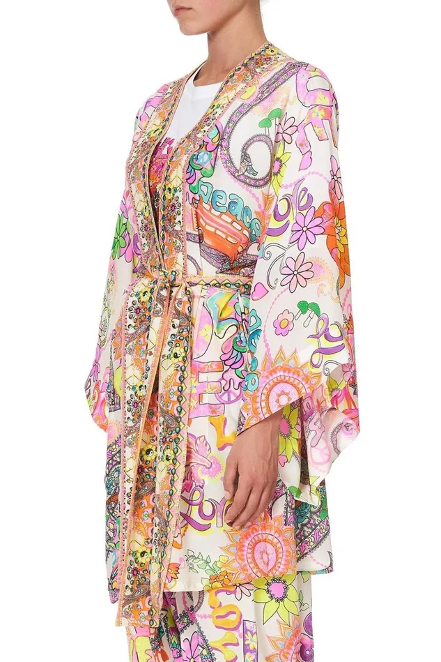 Camilla Kimonos Women Kimono With Tie Belt Let The Sun Shine
