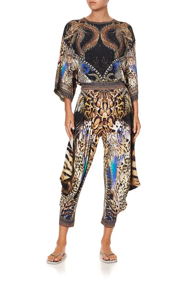 Camilla Loungewear Women Jersey Drape Pant With Pocket Dragon Lady