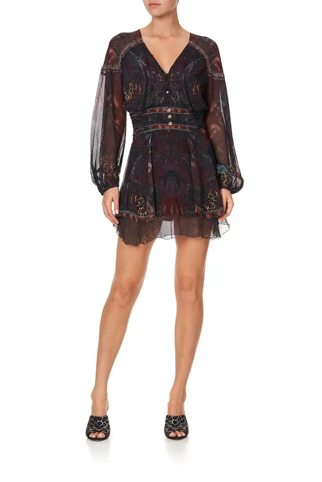 Camilla Mini Dresses Women Button Through Dress With Band The Smoking Lounge