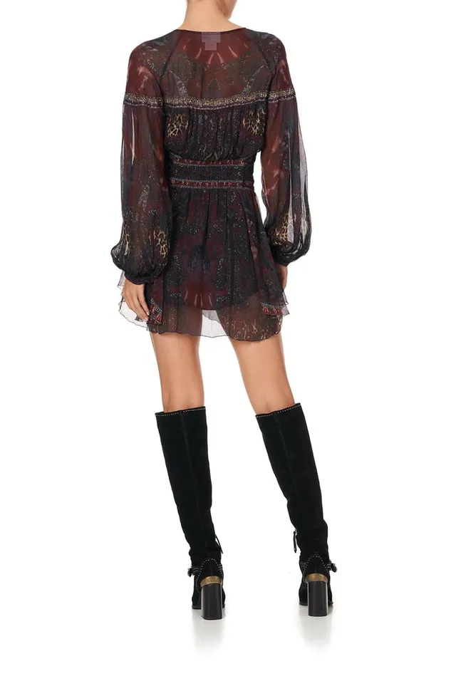 Camilla Mini Dresses Women Button Through Dress With Band The Smoking Lounge