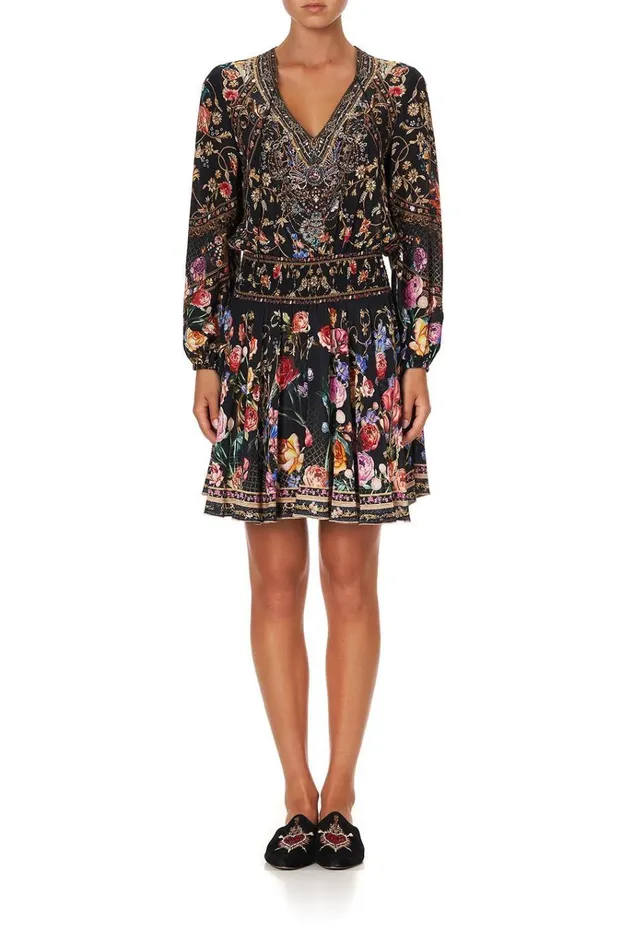 Camilla Mini Dresses Women Shirred Relaxed Short Dress Blushing Manor