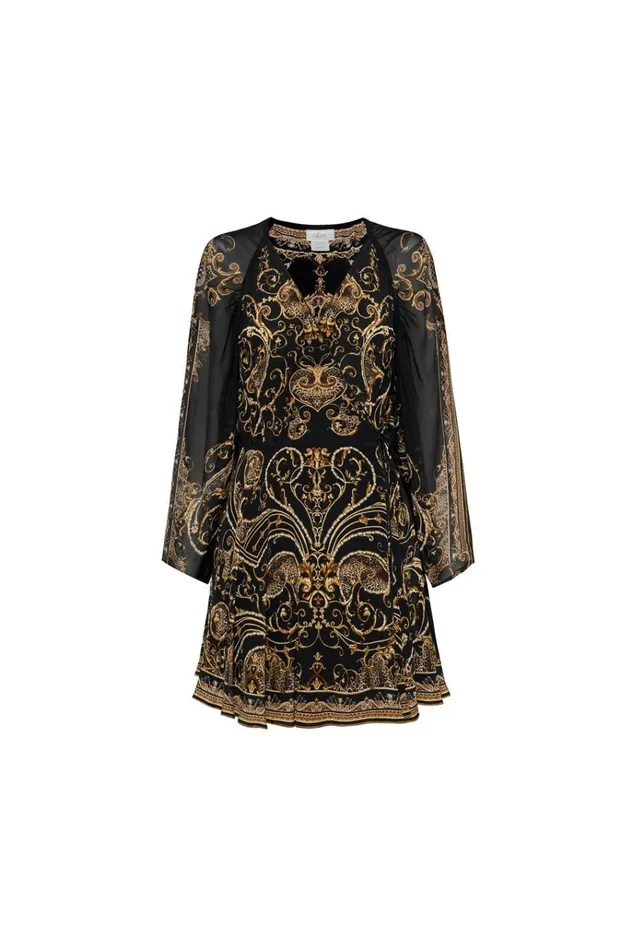 Camilla Mini Dresses Women Short Dress With Draped Sleeve Studio 54