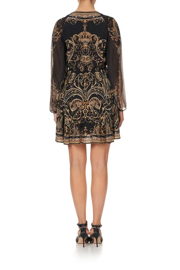 Camilla Mini Dresses Women Short Dress With Draped Sleeve Studio 54