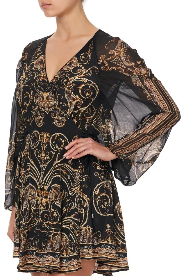 Camilla Mini Dresses Women Short Dress With Draped Sleeve Studio 54
