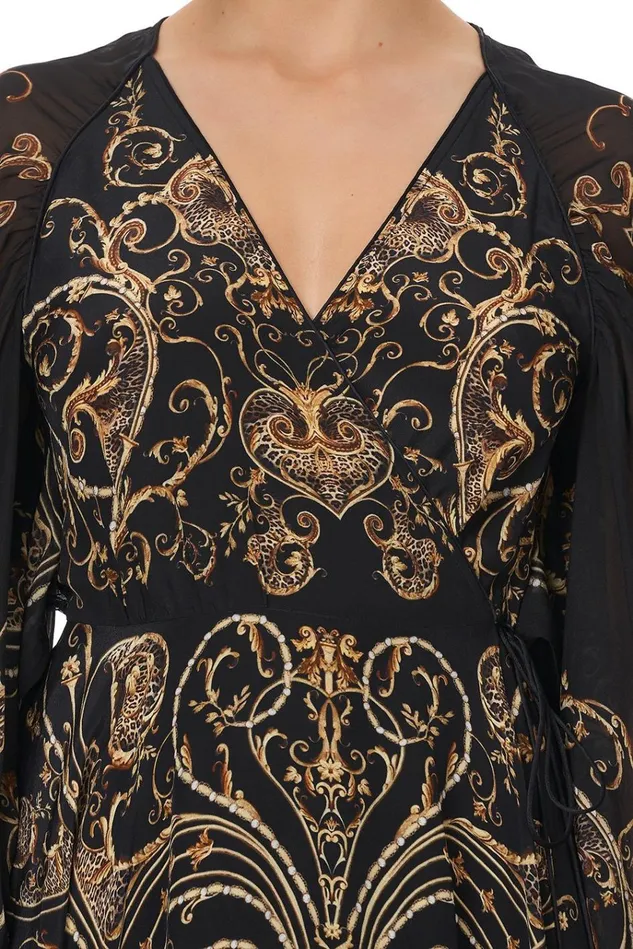 Camilla Mini Dresses Women Short Dress With Draped Sleeve Studio 54