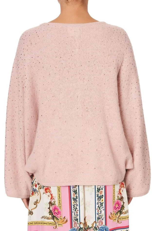 Camilla Modest Clothing Women Knit V Neck Jumper W Dolman Sleeve Party In The Palace