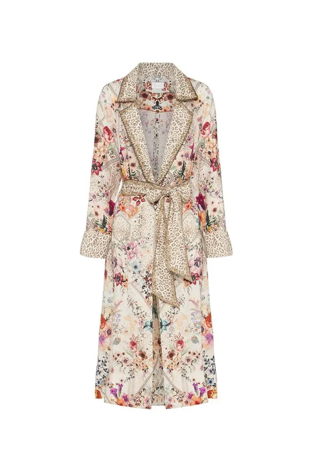 Camilla Modest Clothing Women Soft Trench With French Cuff Sew In Love