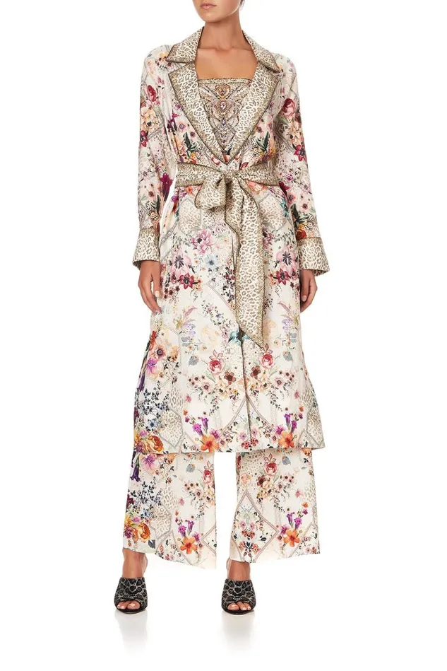 Camilla Modest Clothing Women Soft Trench With French Cuff Sew In Love