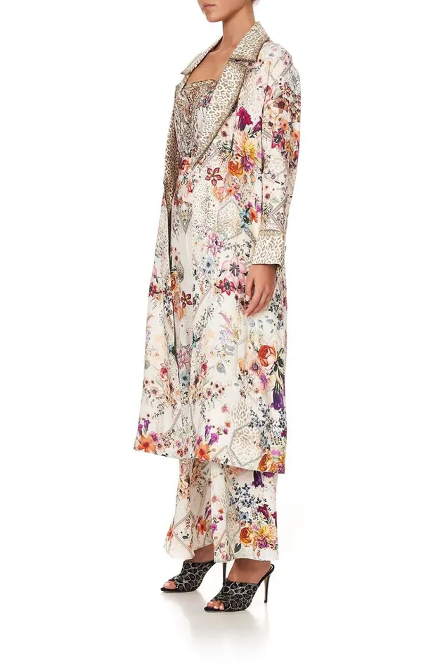 Camilla Modest Clothing Women Soft Trench With French Cuff Sew In Love