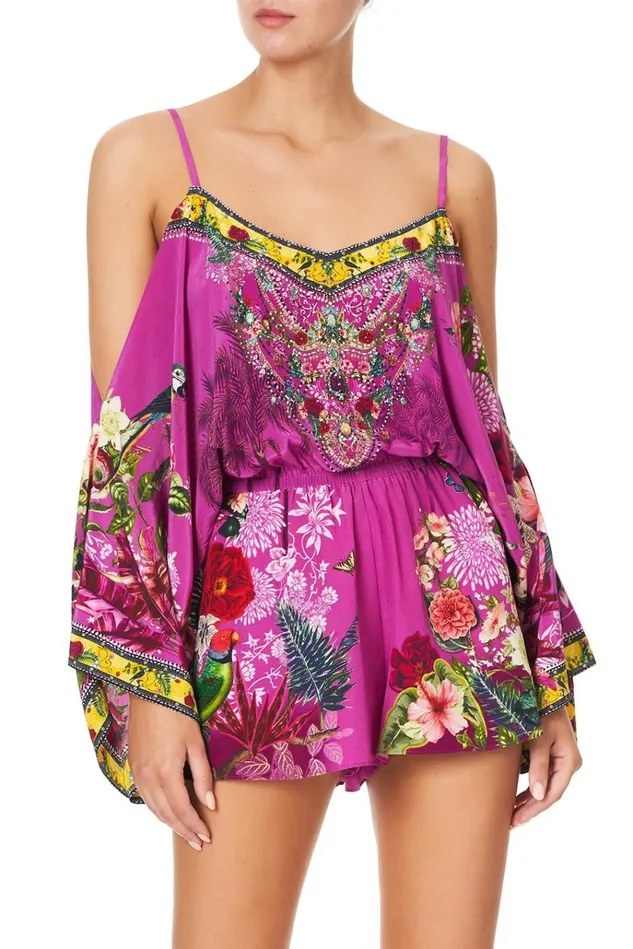 Camilla Playsuits and Jumpsuits Women Drop Shoulder Playsuit Jungle Language