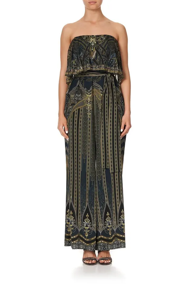 Camilla Playsuits and Jumpsuits Women Strapless Jumpsuit With Frill Great Scott