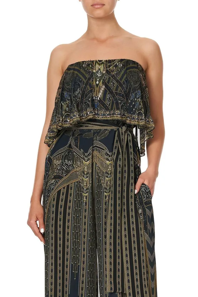 Camilla Playsuits and Jumpsuits Women Strapless Jumpsuit With Frill Great Scott