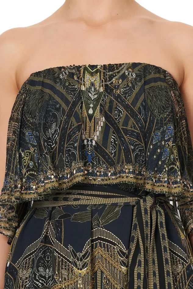 Camilla Playsuits and Jumpsuits Women Strapless Jumpsuit With Frill Great Scott