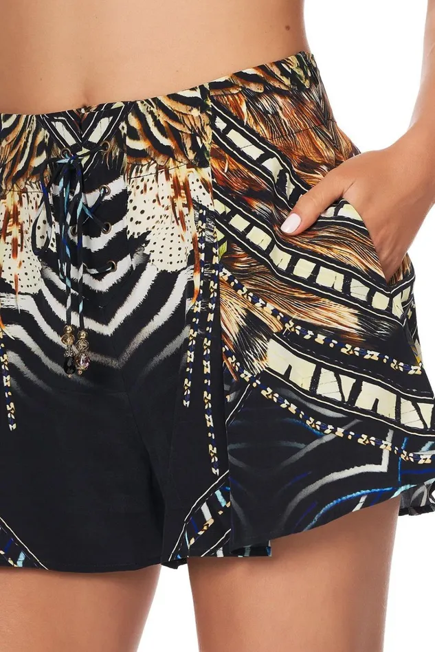 Camilla Shorts Women Lace Up Front Shorts Lost Paradise