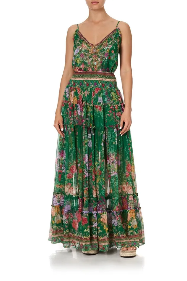 Camilla Skirts Women 4 Tiered Gathered Skirt Diaries From A Villa