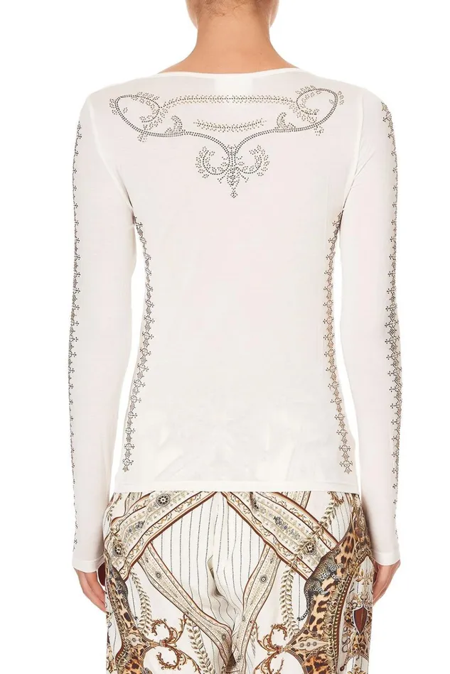 Camilla Tees Women Long Sleeve Fitted Top Lady Lodge