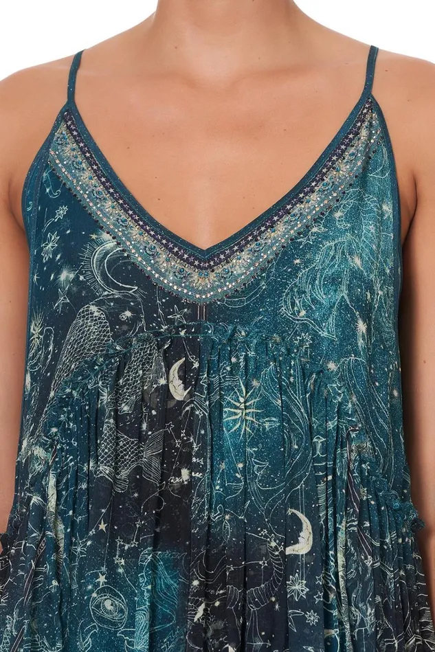 Camilla Tops Women Back Overlay Top Into The Mystique