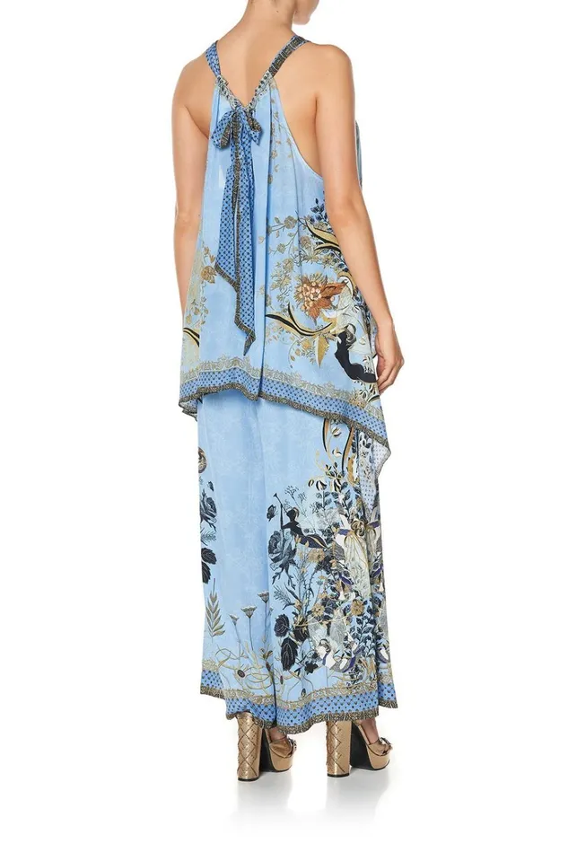 Camilla Tops Women Drawstring Neck Tank Fairy Fountain