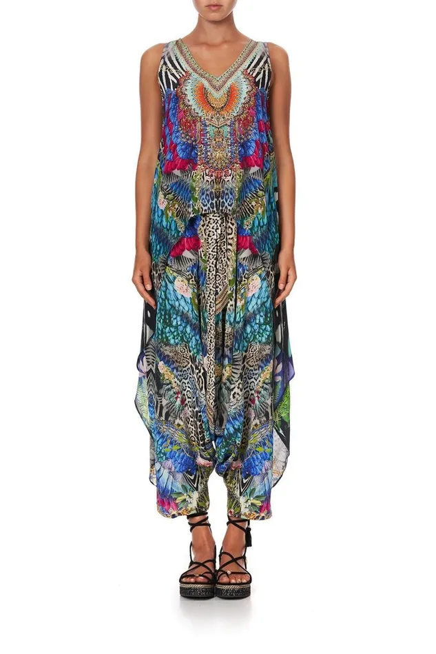 Camilla Tops Women High Low Cross Overlay Top Cafe Nairobi