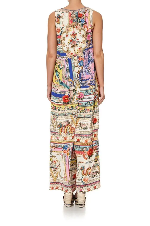 Camilla Tops Women High Low Cross Overlay Top Party In The Palace