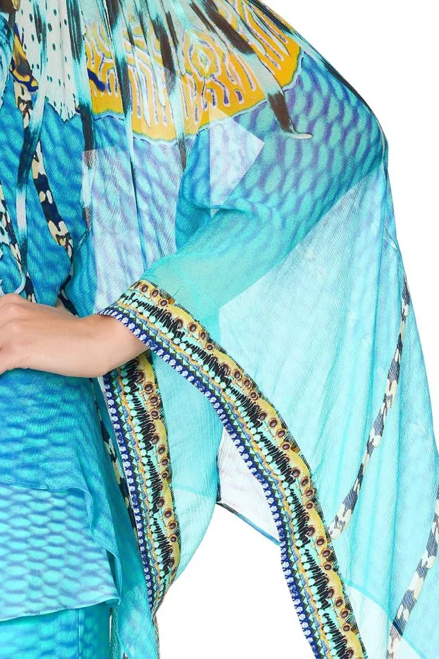 Camilla Tops Women Sheer Layered Top Marine Queen