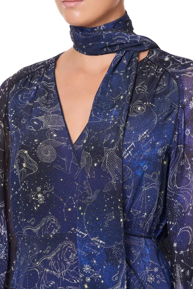 Camilla Tops Women Wrap Top With Neck Tie Its A Sign