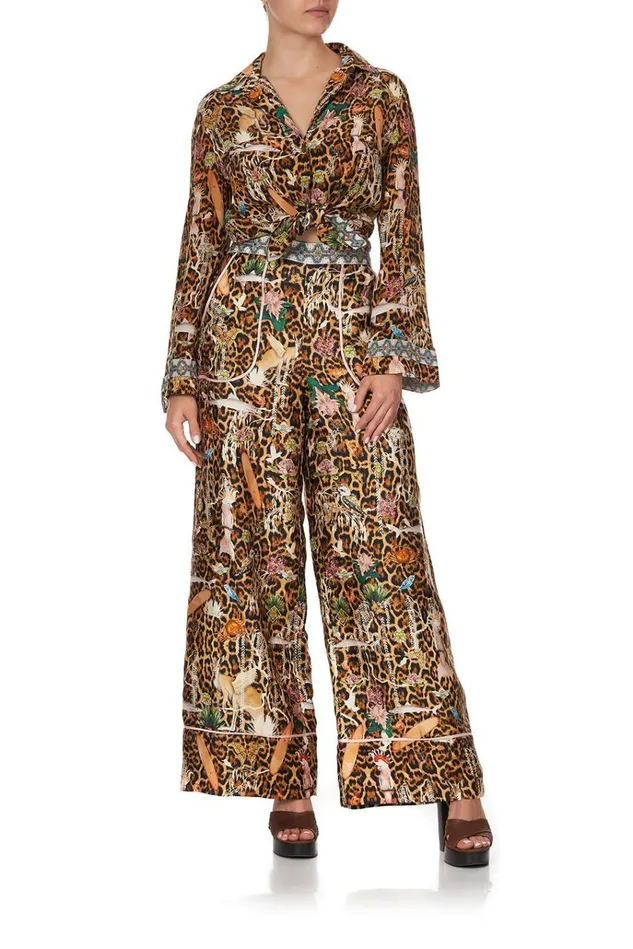 Camilla Trousers and Leggings Women Lounge Trouser With Cuffs Fauna Electro