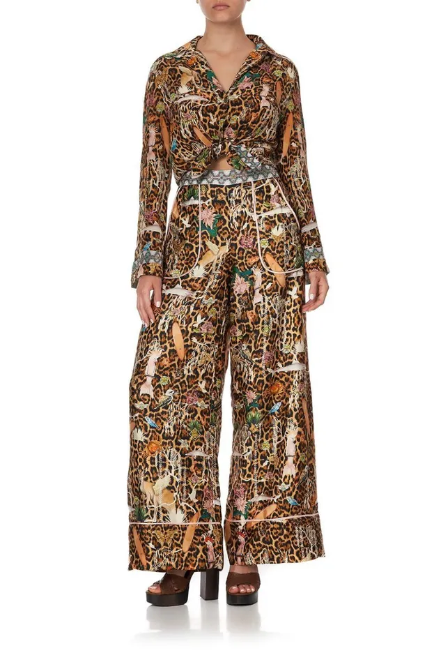 Camilla Trousers and Leggings Women Lounge Trouser With Cuffs Fauna Electro