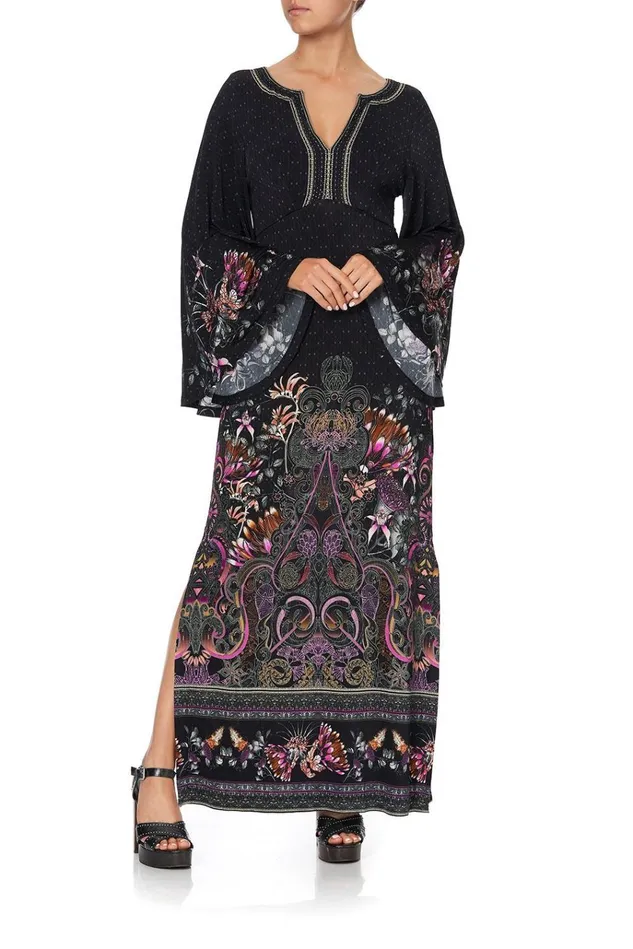 Camilla Wedding Guest Dresses Women Wide Sleeve Jersey Dress Restless Nights
