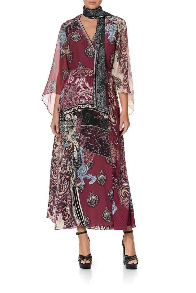 Camilla Wedding Guest Dresses Women Wrap Dress With Neck Tie Tale Of The Fire Bird
