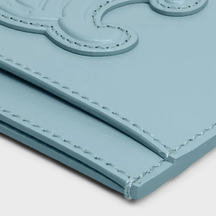 Card Holder Cuir Triomphe In Shiny Calfskin California Blue Women CELINE CARD HOLDERS Card Holder Cuir Triomphe In Shiny Calfskin California Blue Women CELINE CARD HOLDERS