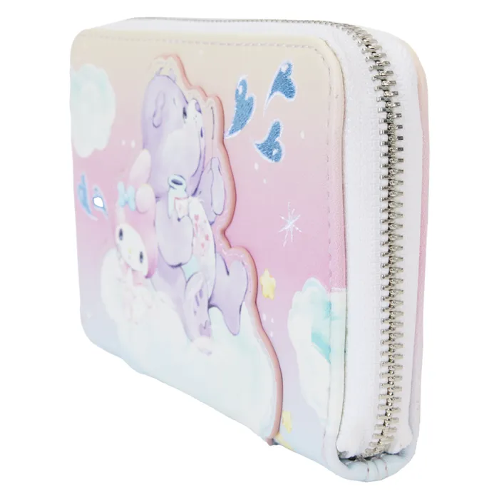 Care Bears X Sanrio Exclusive Hello Kitty and Friends CareALot Zip Around Wallet Unisex Loungefly Bags and Wallets Care Bears X Sanrio Exclusive Hello Kitty and Friends CareALot Zip Around Wallet Unisex Loungefly Bags and Wallets