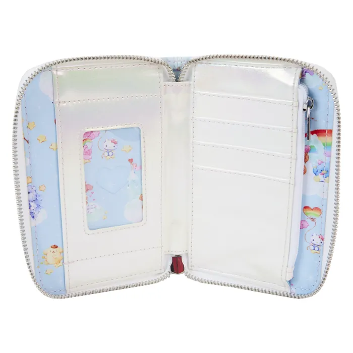 Care Bears X Sanrio Exclusive Hello Kitty and Friends CareALot Zip Around Wallet Unisex Loungefly Bags and Wallets Care Bears X Sanrio Exclusive Hello Kitty and Friends CareALot Zip Around Wallet Unisex Loungefly Bags and Wallets