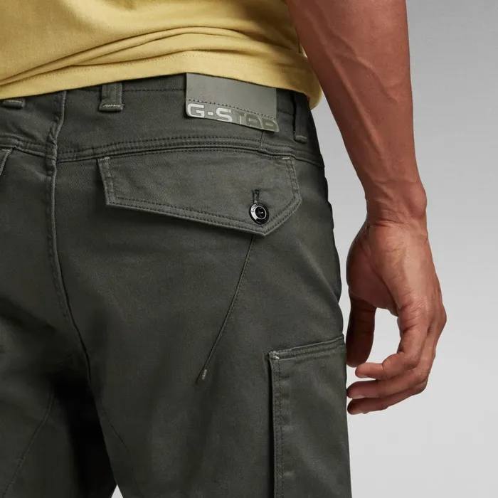 Cargos and Chinos Men GStar RAW Zip Pocket 3D Skinny Cargo Pants Asfalt