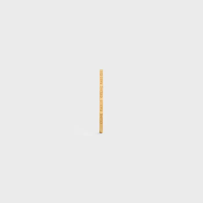 Celine Paris Thin Cuff In Brass With Gold Finish Gold Women CELINE BRACELETS Celine Paris Thin Cuff In Brass With Gold Finish Gold Women CELINE BRACELETS