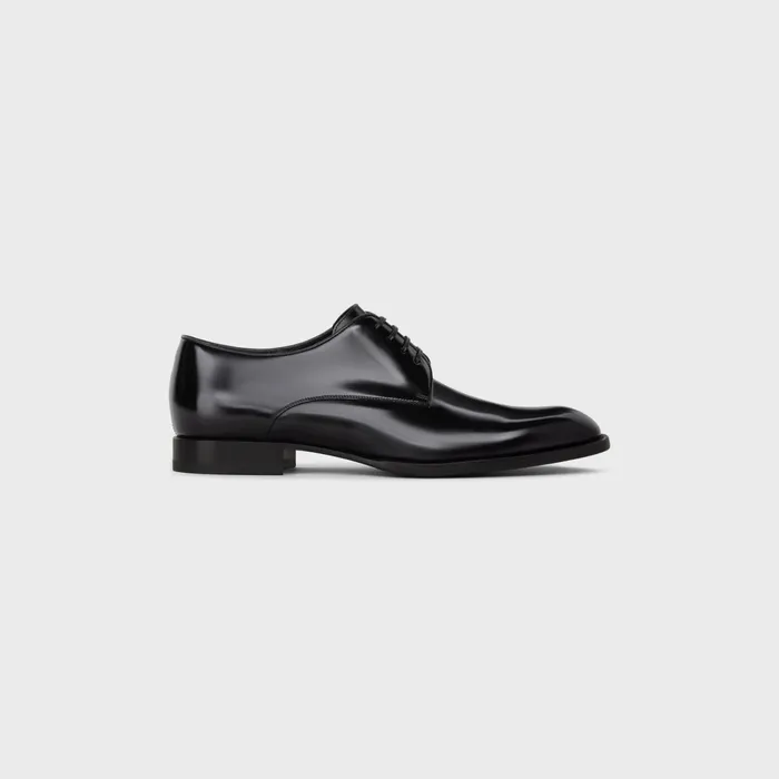 Celine Tuxedo Derby In Polished Bullskin Black Men CELINE LOAFERS AND MOCASSINS Celine Tuxedo Derby In Polished Bullskin Black Men CELINE LOAFERS AND MOCASSINS