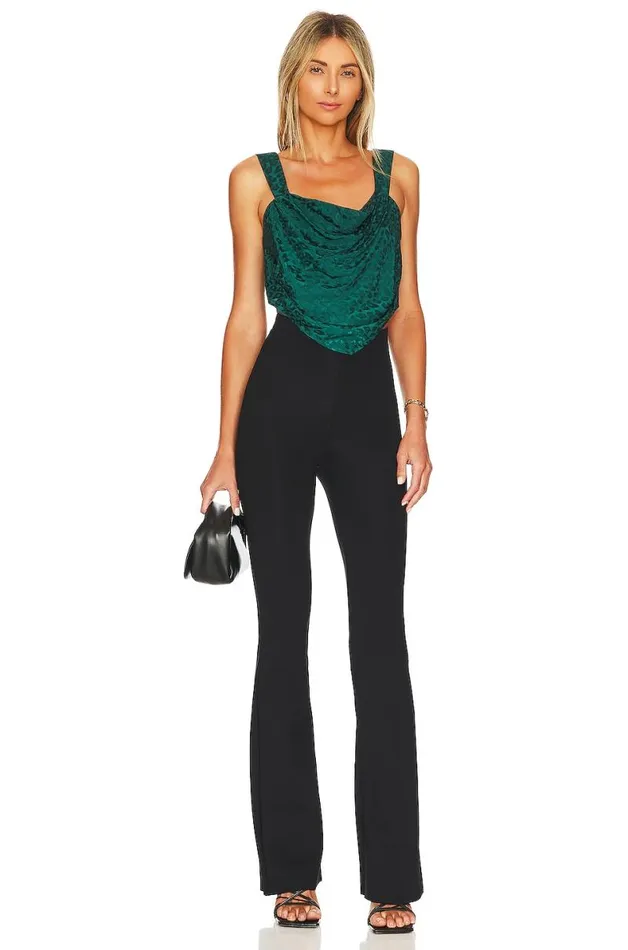 Cheyanne Bustier Top Dark Jade Green Women Lovers and Friends Tops