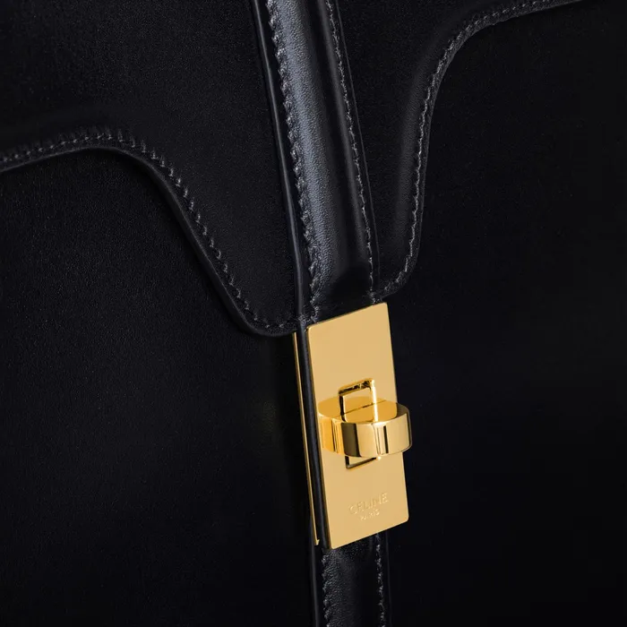 Classique 16 Bag In Satinated Calfskin Black Women CELINE 16
