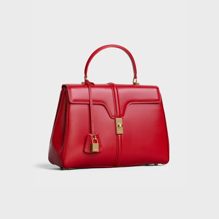Classique 16 Bag In Satinated Calfskin Red Women CELINE 16