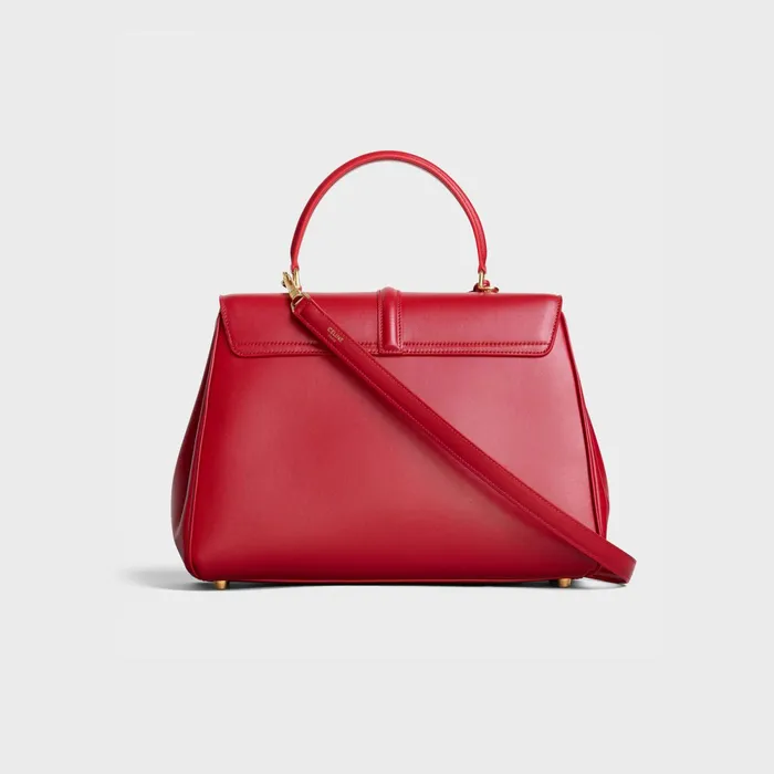 Classique 16 Bag In Satinated Calfskin Red Women CELINE 16