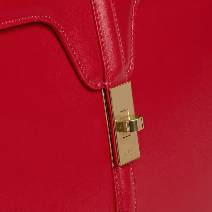 Classique 16 Bag In Satinated Calfskin Red Women CELINE 16