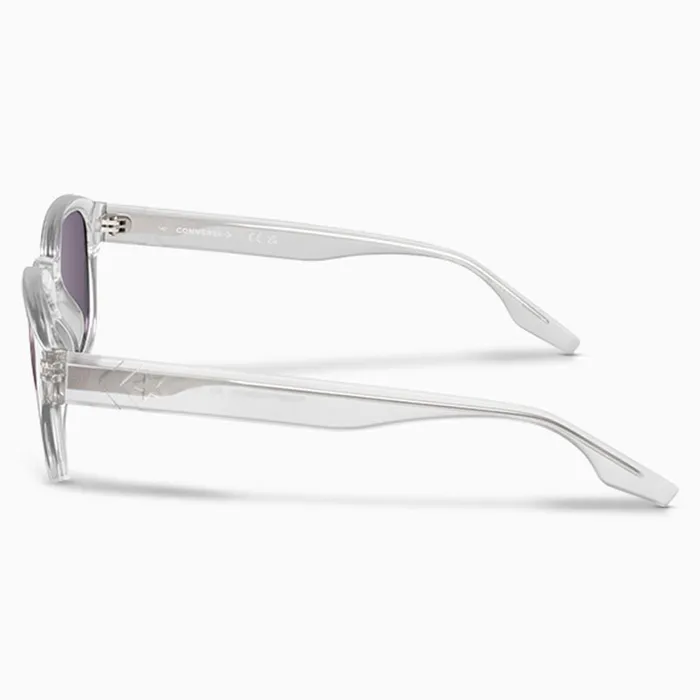 Converse Hats and Sunglasses Fluidity Round Sunglasses Crystal Clear 8211 MenWomen