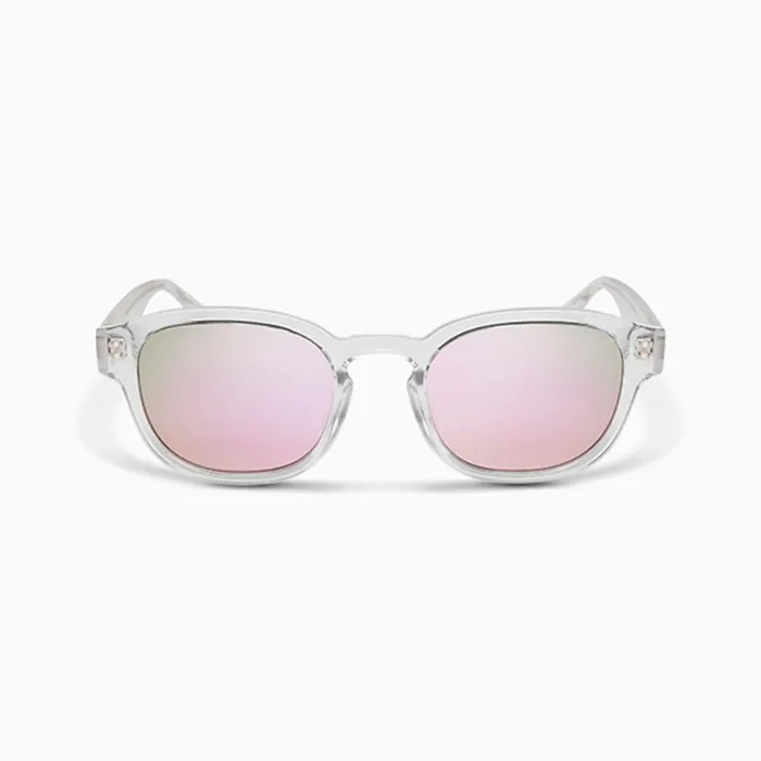 Converse Hats and Sunglasses Fluidity Round Sunglasses Crystal Clear 8211 MenWomen