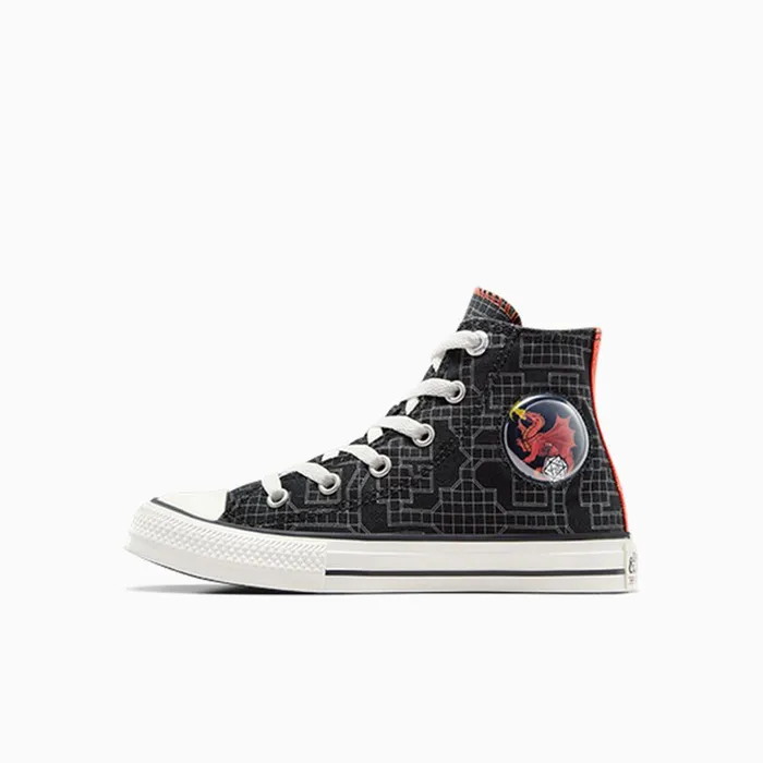Converse High Top Converse X Dungeons and Dragons Chuck Taylor All Star Blackwhitered 8211 Kids